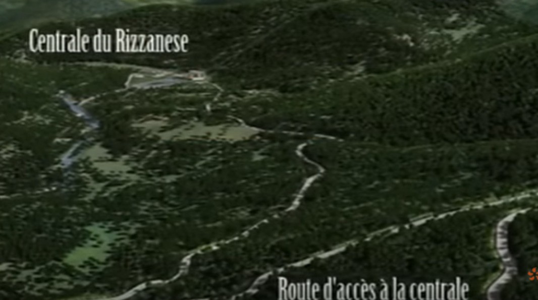 Illustration de la vidéo sur la barrage de Rizzanese